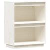 Vidaxl Cabinet, White, 60X34X75 Cm, Solid Pine Wood