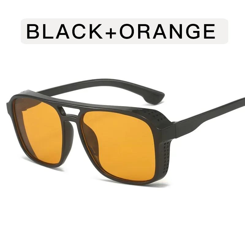 Women'S Fashion New Gradient Color Sunglasses Men'S Classic Square Large Frame Sunglasses Retro Outdoor Driving Sunglasses