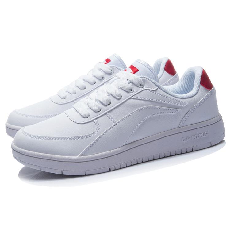 New LiNing Wear Resistant Low Top Skateboard Shoes Men's White Red AGCR365-5