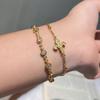 Set Collana Bracciale Iris Retrò Italiano, Design di Alta Gamma, Gioielli Versatili alla Moda e Semplici, Fornitura dal Vivo