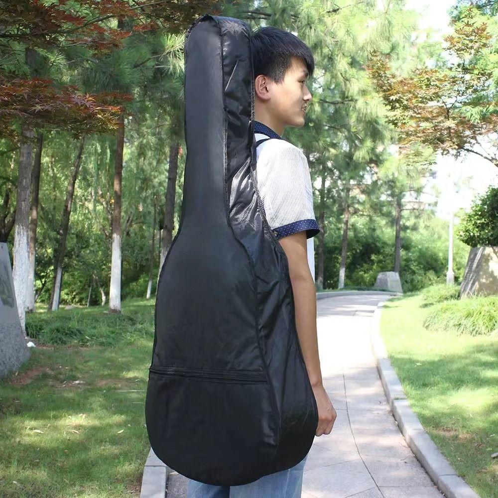 Oxford-Stoff-Gitarrenrucksack, verstellbarer Riemen, einzelne Schultertasche, dicke Gitarrentasche, Instrumententaschen