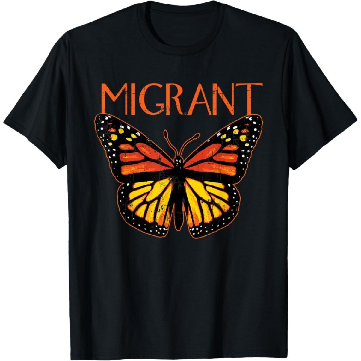 Monarch Butterfly Migration Funny Butterfly Lover Women Gift T-Shirt S