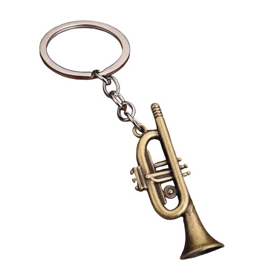 Musician Keychain Pendant Decorative 3D Design Bag Hanging Pendant Miniature Instrument Shape Key Holder Bag
