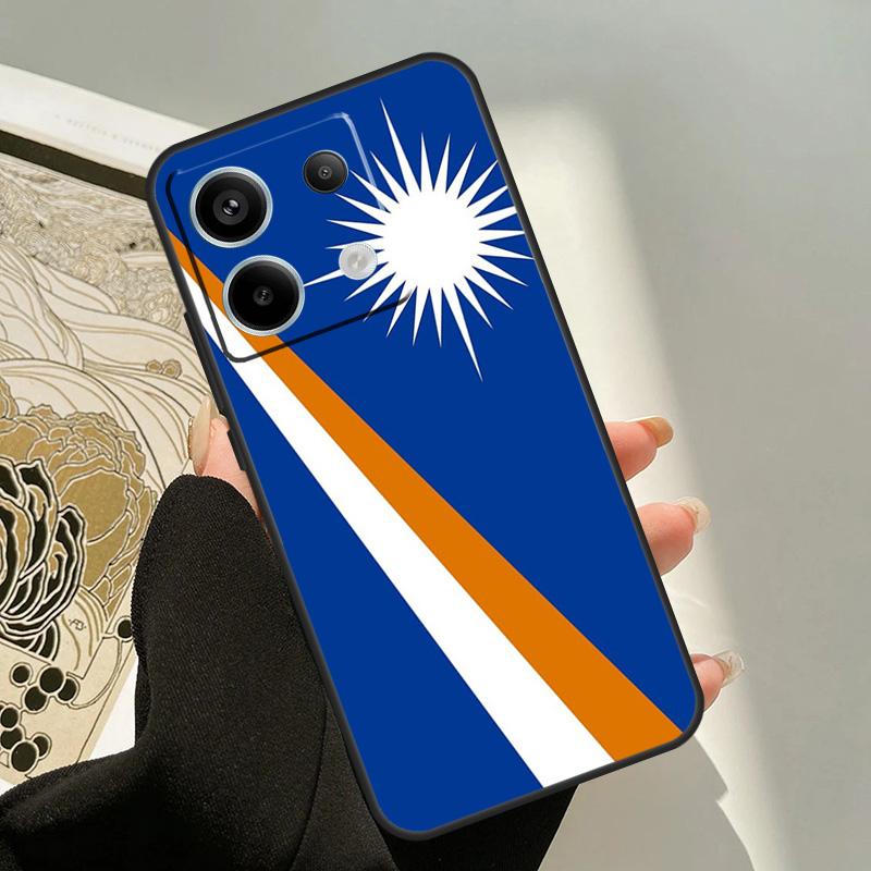 

marshall island national flag Case For Xiaomi Redmi Note 13 12 11 9 10 14 Pro 9S 10S 11S 12S Redmi 13C 10C 12C 14C Cover Redmi Note 12 Pro 5G