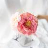 VIYIEN Handmade Artificial Flower Hair Ornament for and Perfect for and Features Mizuhiki Tassel and Faux Pink Coming-of-Age Ceremonies, Graduations,