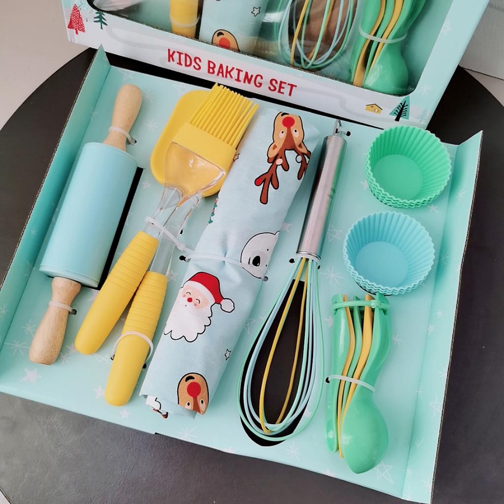 Buy Children's Baking Set 16 Pieces Mini Kitchen Utensils Silicone
