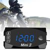 Universal 3 in 1 Motorrad Elektronische Uhr LED Digitalanzeige Voltmeter Uhr IP67 Wasserdicht Elektronisches Thermometer