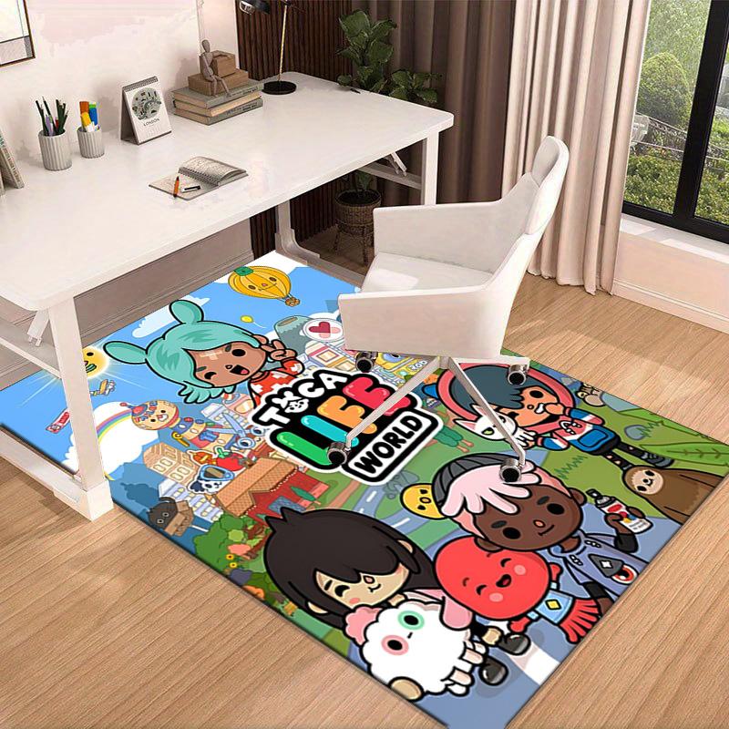 Vibrant World Of Toca Life Area Rug Office rug, Chair Rug, Decor Carpet Livingroom bedroom Mat, Large Size Fan gifts Christmas gifts