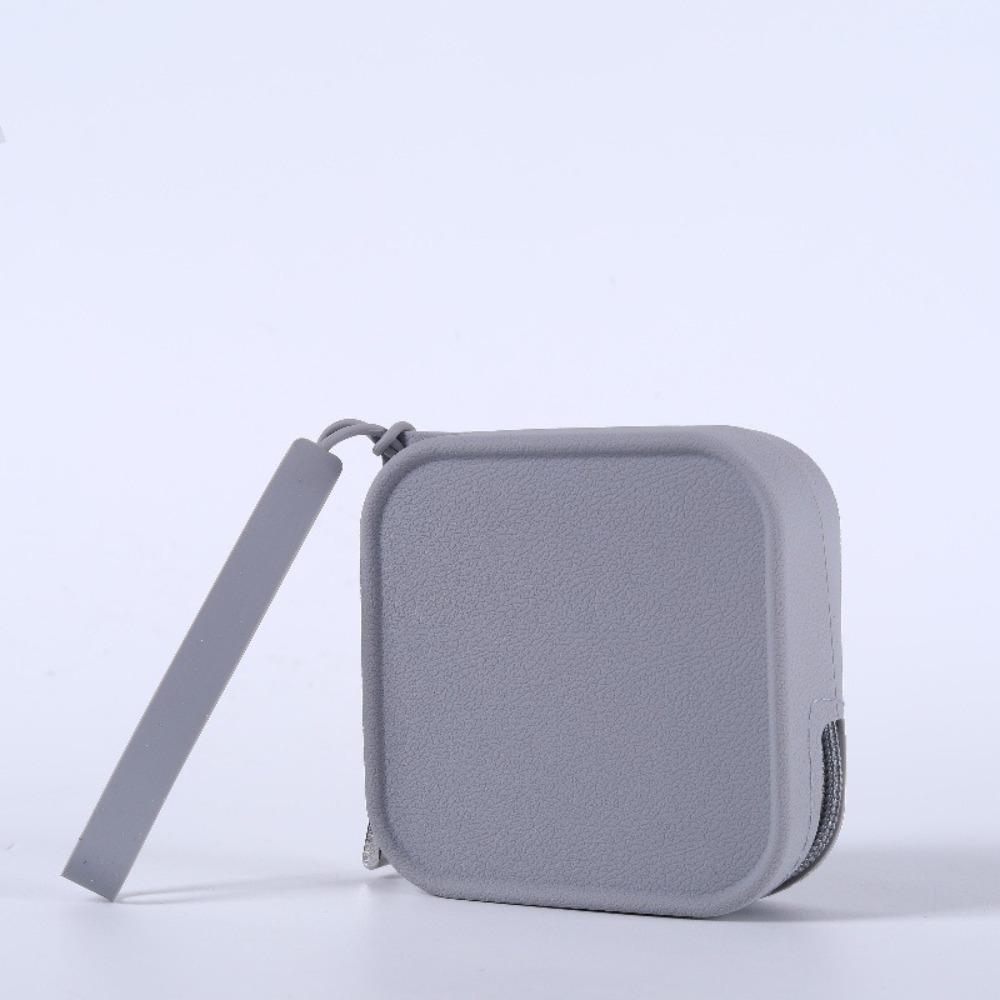 Mini Silicone Organizer Wallet Coin Purse Smooth Zipper Waterproof Travel Pouch Macaron Color Earphone Bag Students