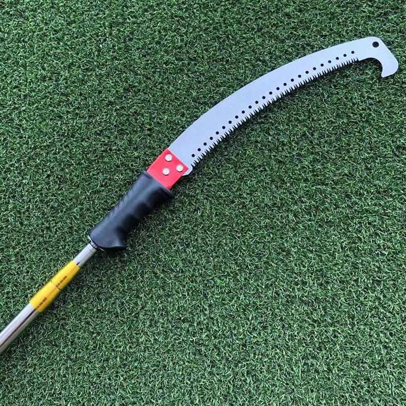 Telescopic Pruning Saw with Sickle & Dual Hooks for High-Altitude Tree & Branch Cutting