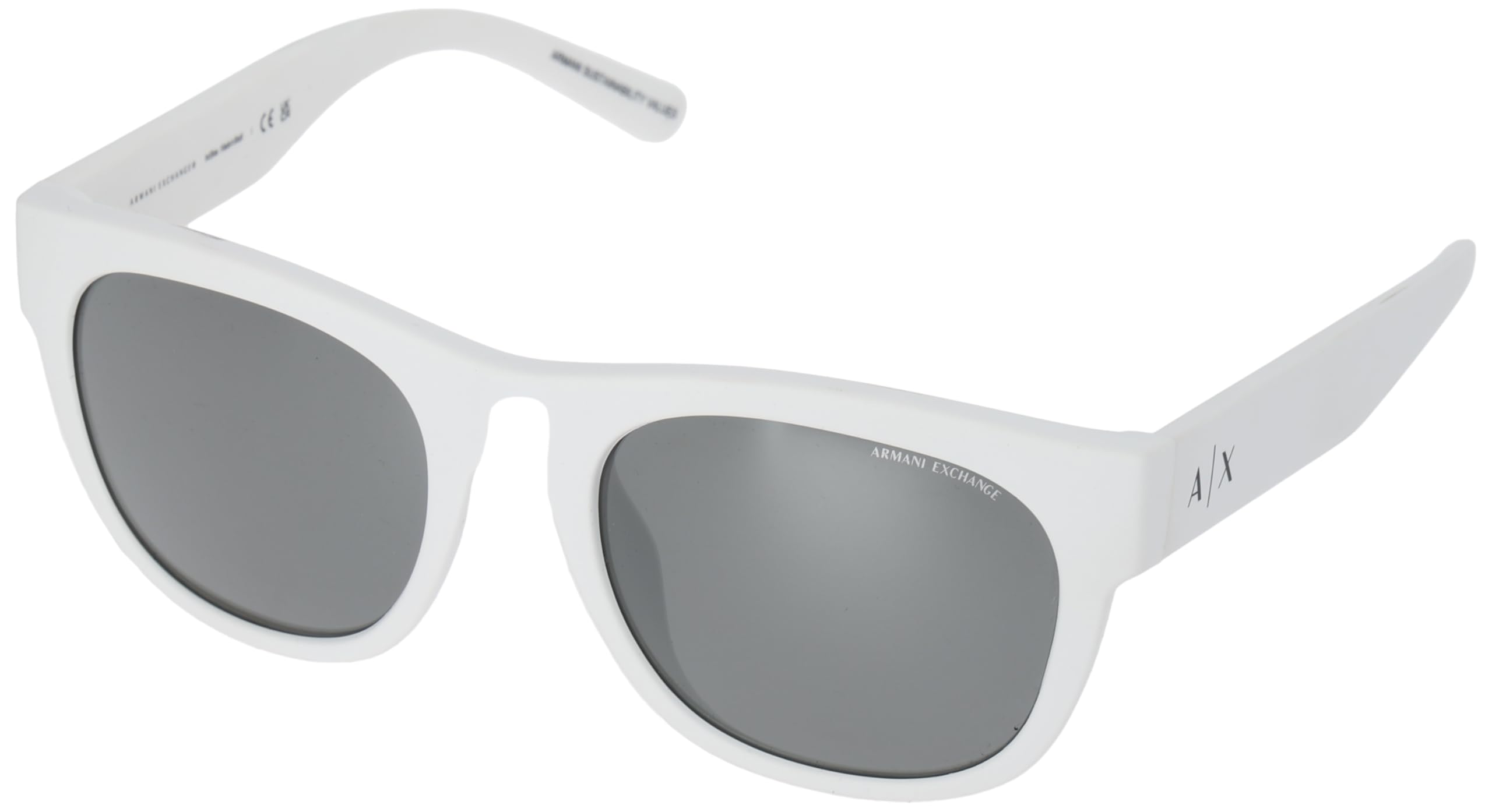 

Солнцезащитные очки Armani Exchange AX4128SU матово-белые, размер 55,