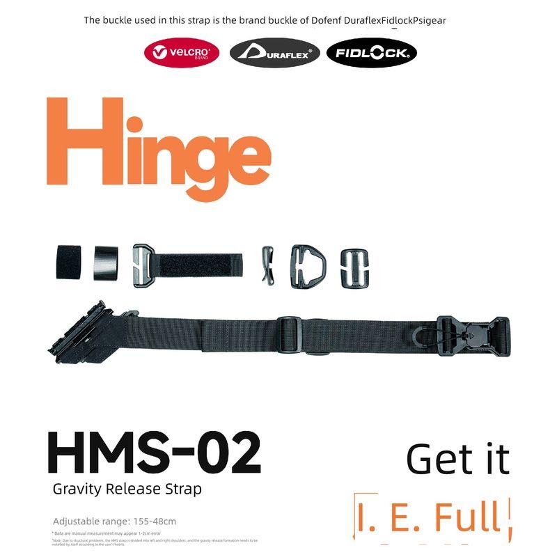 

Хаос Снаряжение HMS Модульный плечевой ремень Molle Расширительная панель Функциональная сумка-мессенджер Аксессуары Шарнирная матричная пряжка HMS-02 Bevel hook + V buckle