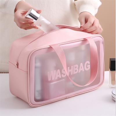 Vrouwen Draagbare Reiswaszak Vrouwelijke Transparante Waterdichte Make-up Opbergtas Grote Capaciteit Cosmetische Organizer Beauty Case