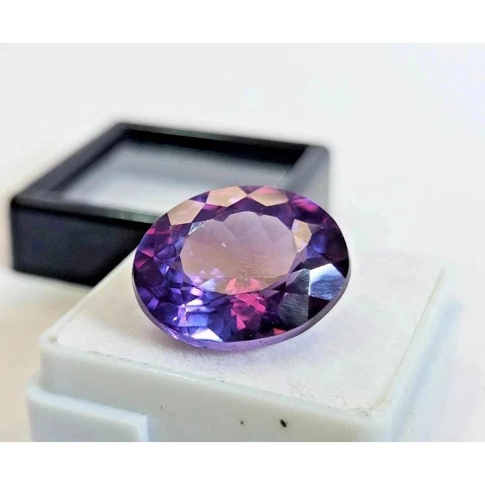 Color Changing Alexandrite 19-21 Ct Oval Cut Beautiful Certified Loose Gemstone
