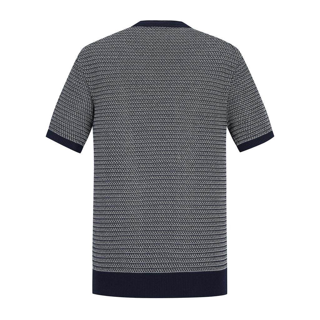 FERRAROMILANO Variation Two-Tone Round Knit Navy (Am0Ftsr20349)