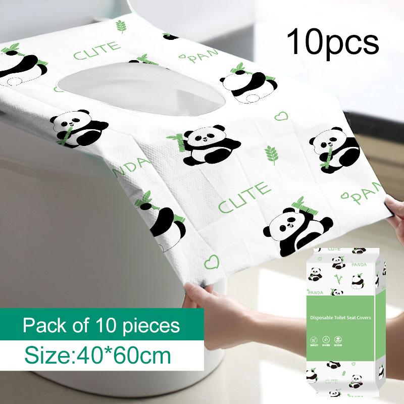 5~50pcs Disposable Toilet Seat Cushion Non Woven Fabric PE Film Isolation of Dirt Waterproof Portable Travel Hotels Supply TMZ