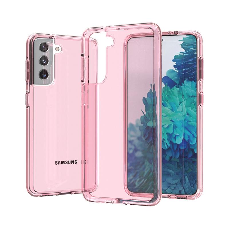 Suitable for Samsung S21 Transparent Mobile Phone Case Tide Brand S21 Terminator Glitter Two-in-one Anti-drop Protective Cover Wholesale
