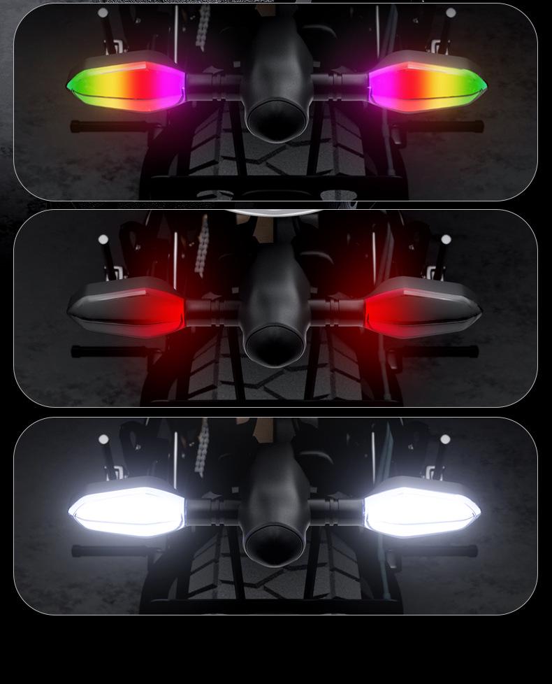 Motorcycle LED Sequential Turn Signal & Taillight for Electric Scooters