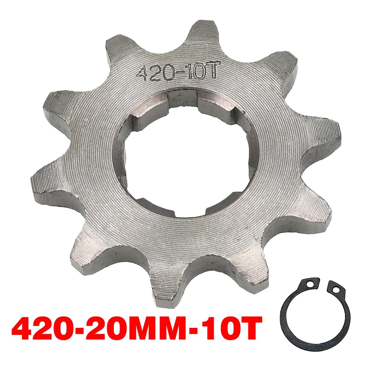 Motorcycle 420# 20mm 10 11 12 13 14 15 16 17 18 19T Teeth Front Engine Sprocket For ATV Dirt Pit Monkey Dax Bike Go Kart Quad 420-20mm-10T
