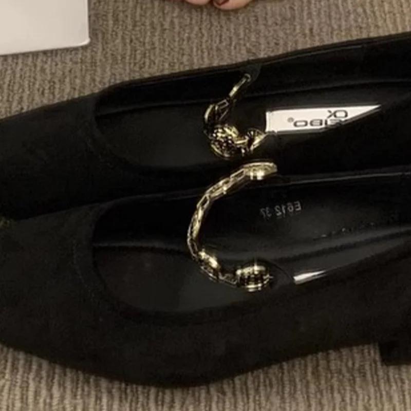 Fashion Square Toe Women Loafers Shoes Summer Casual Heeled Shoes Dress Lolita Fashion Sandals 2025 Trend Brand Retro Female Zapatillas