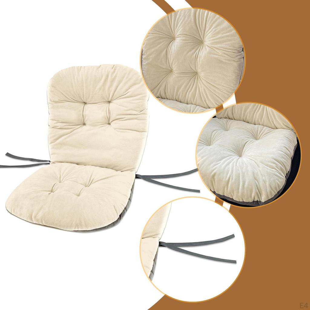 Back Support Cushion for High Chairs, Washable Pad Rocking And Office Chairs in Outdoor
