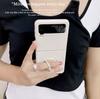 Frosted Skin -Friendly Fold Case For Samsung Galaxy Z Flip 4 Case Flip3 With Holder Shockproof Hard Back Cover For Samsung Zflip4
