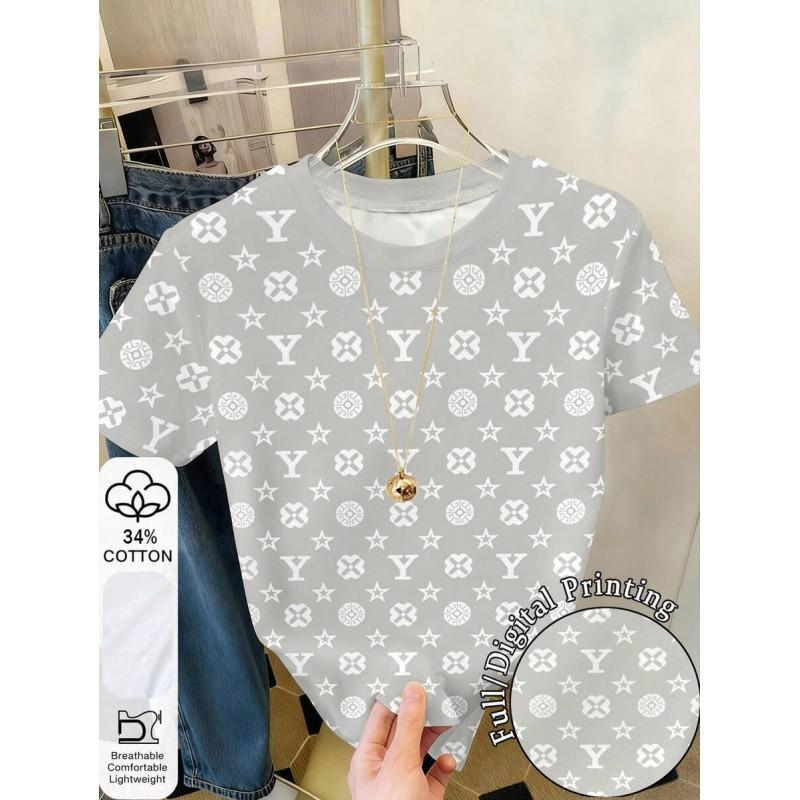 2025 Mens/Womens Comfortable Round Neck Short Sleeve T-Shirt With 3D Digital Print Urban Casual Style