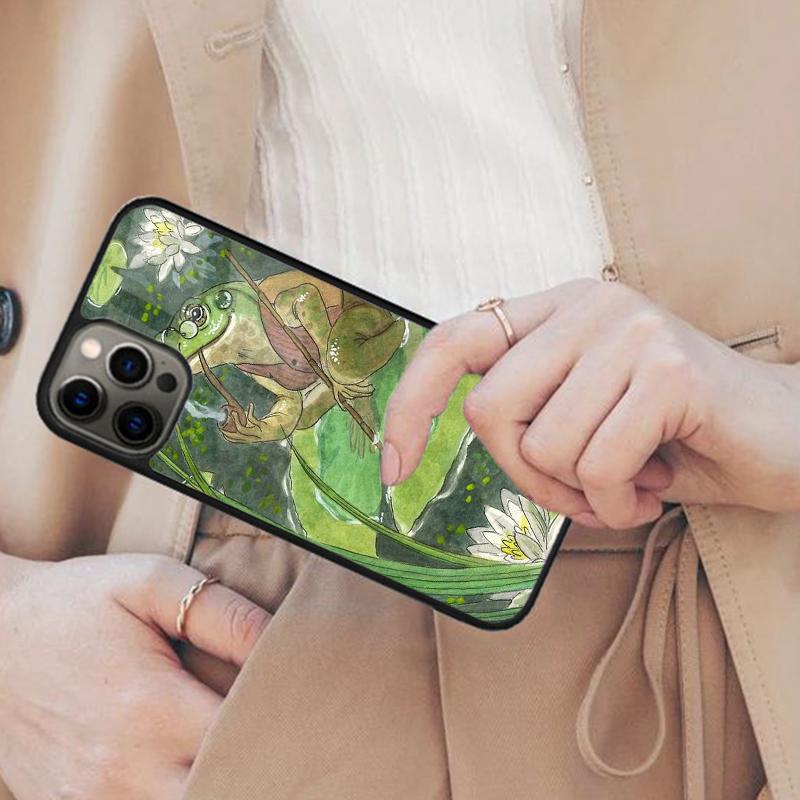 CUTE GREEN TREE FROG Magnetic Phone Case For APPLE iPhone 17 Air 16 14 13 12 Pro Max 15 Plus Wireless Charge With MagSafe Cover