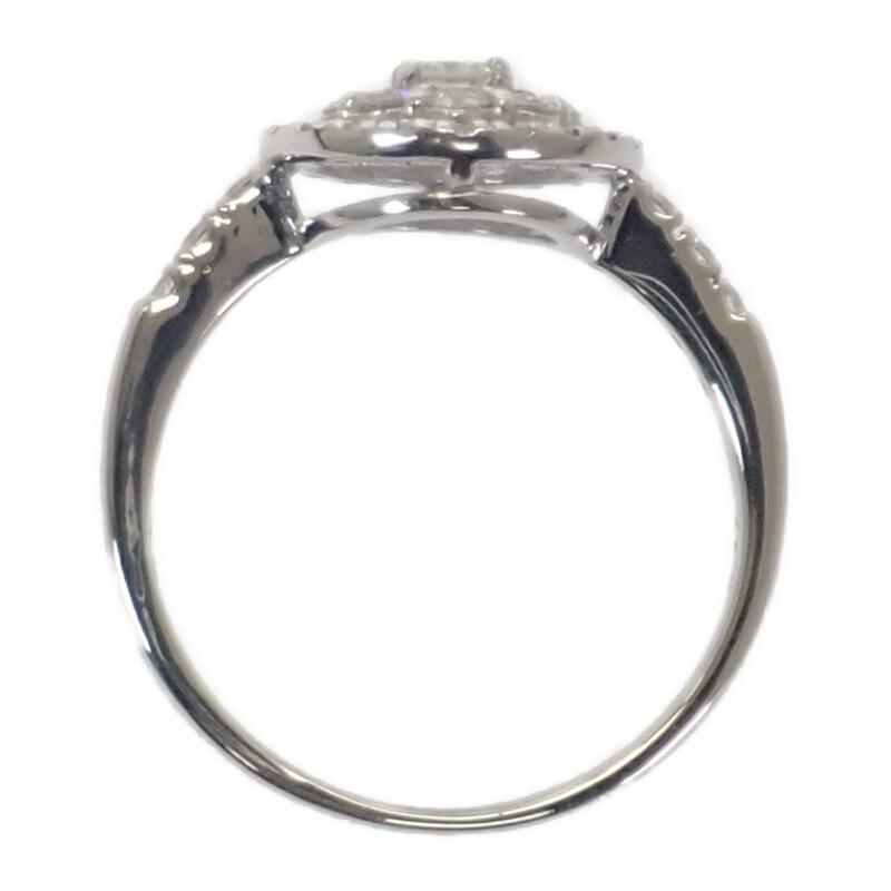Anello senza marca Argento Platino Pt900/diamante Donna