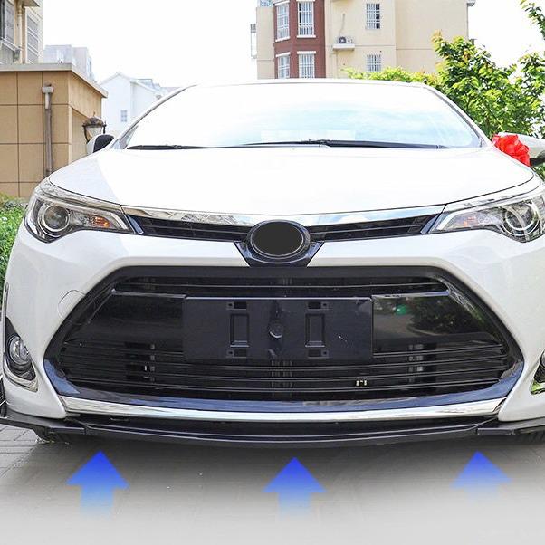 Toyota Levin 17-18 Front & Rear Body Kit: Modified Splitter, Bumper Lip, Spoilers, and Side Skirts.