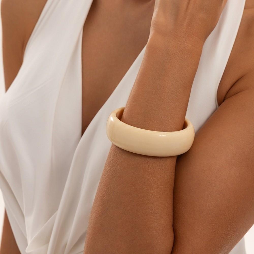 Round Shape Bangle Bracelet Resin Wrist Ornament New Wrist Band Gift Pick