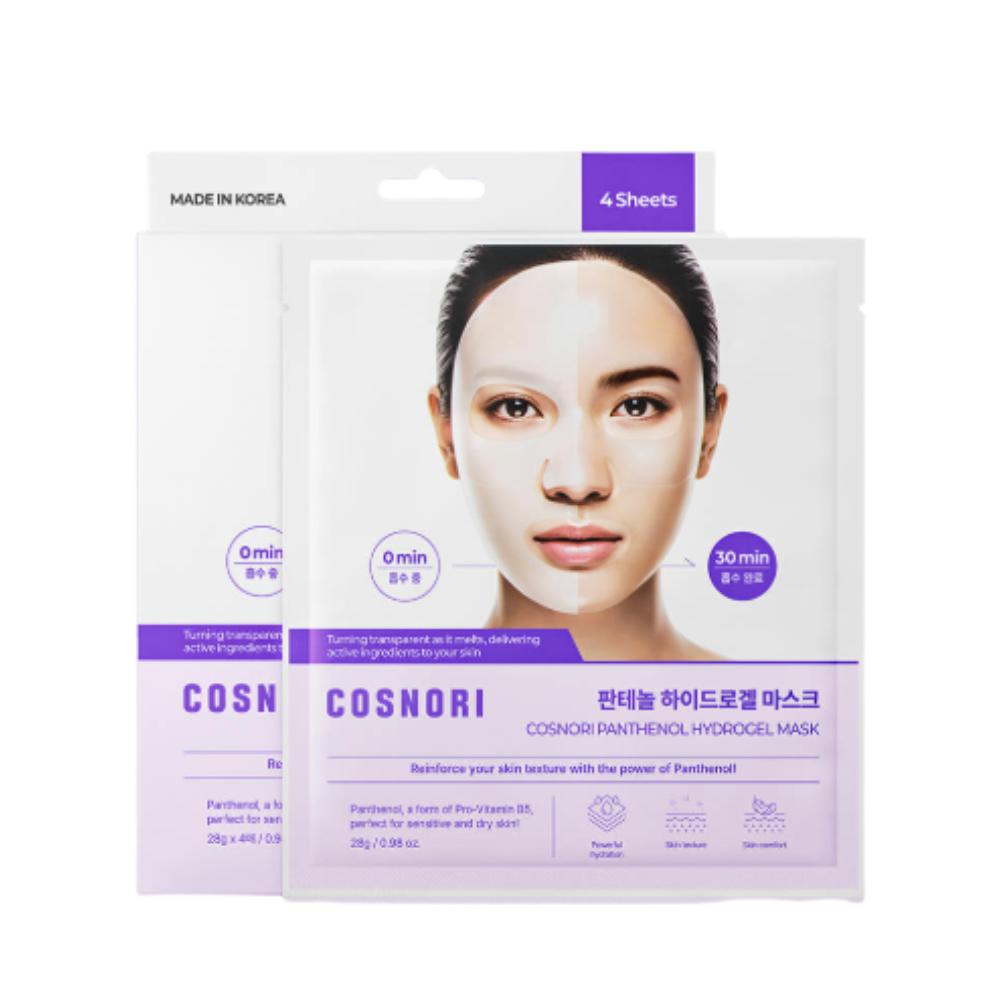 Cosnori Гіалуронова зволожуюча гідрогелева маска для сяйливої шкіри (4 аркуші) Глибоко зволожуюча та освіжаюча корейська маска