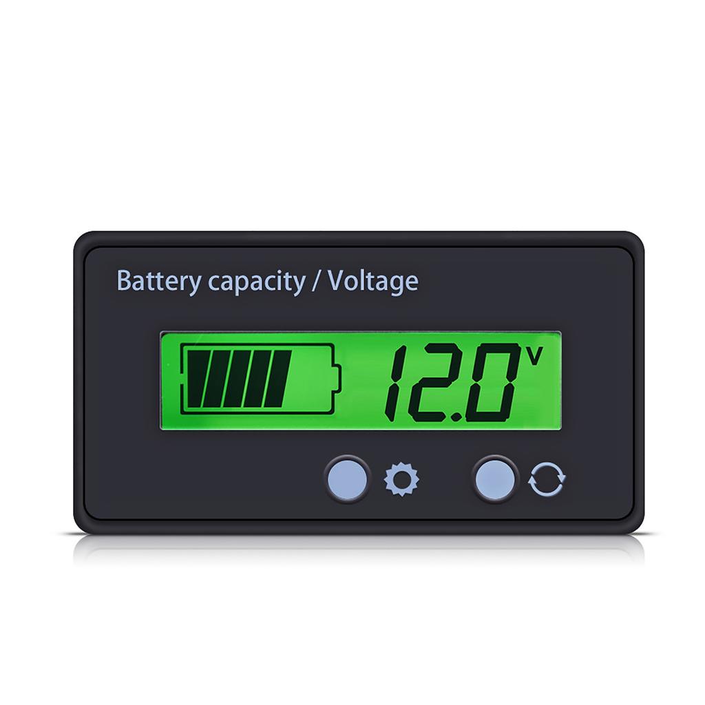 LCD Display Backlit Universal Battery Capacity Voltage Meter Tester Voltmeter Monitor