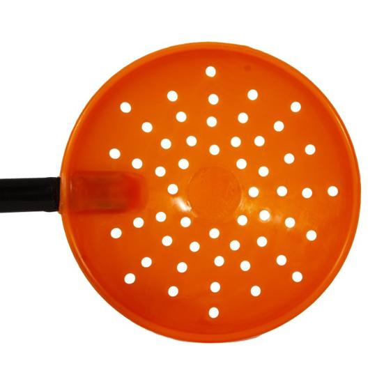 Lightweight Ice Fishing Ladle Big Holes Aluminum Alloy ABS Wear-Resistant Ice Fishing Strainer for Angling