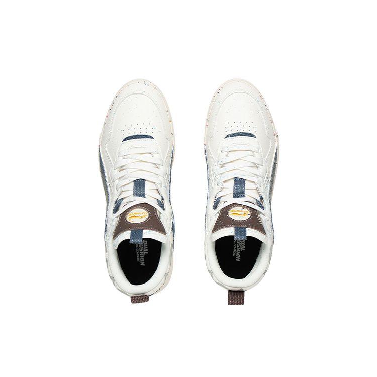 Li Ning Wei Wu Mid High Top Sneakers Men Sneakers White AGCS105-2