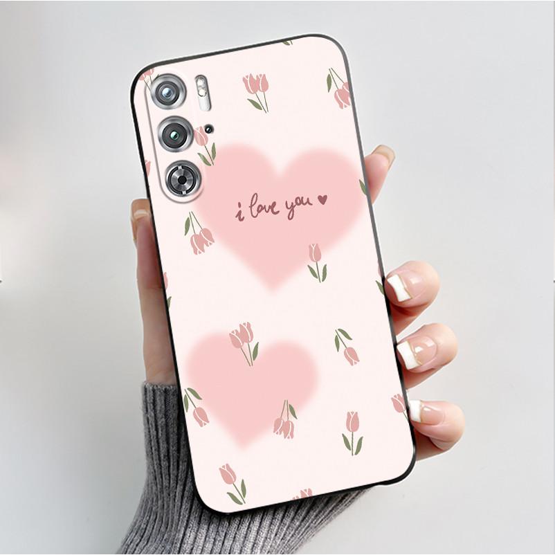 Per ZTE nubia Red Magic 9 Magic9 9S Pro Plus 5G Custodia Moda Farfalle Fiori Sottile Nera Morbida TPU Retro Opaco Copertura Protettiva