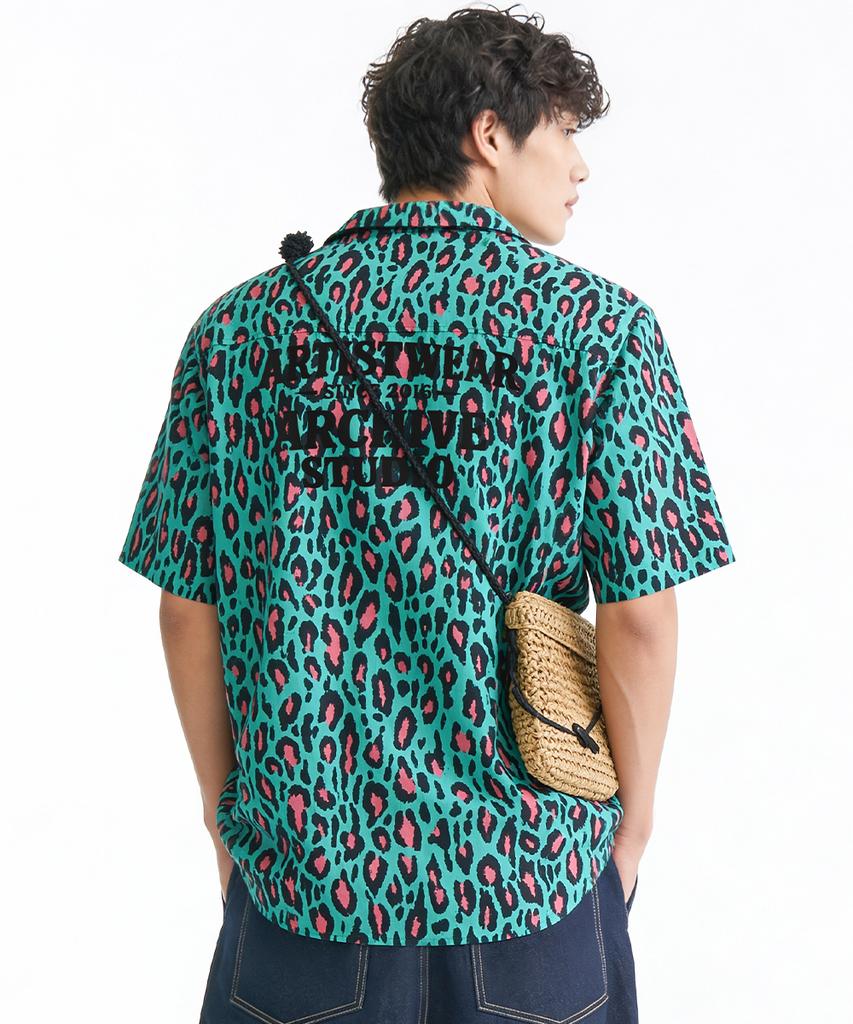 ARTISTWEAR [Atw] Tropic Leopard Half Shirt