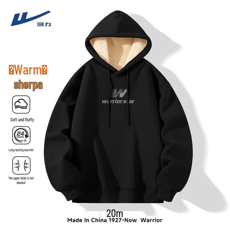Warrior Men s Winter Fleece-Lined Hoodie 2XL