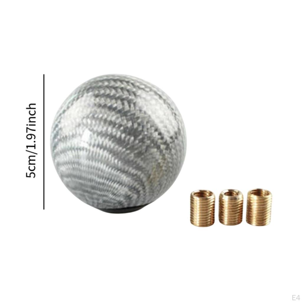 Auto Gear Shifter Knob Modified Round Ball Shifting Handle Easily Install for Automotive