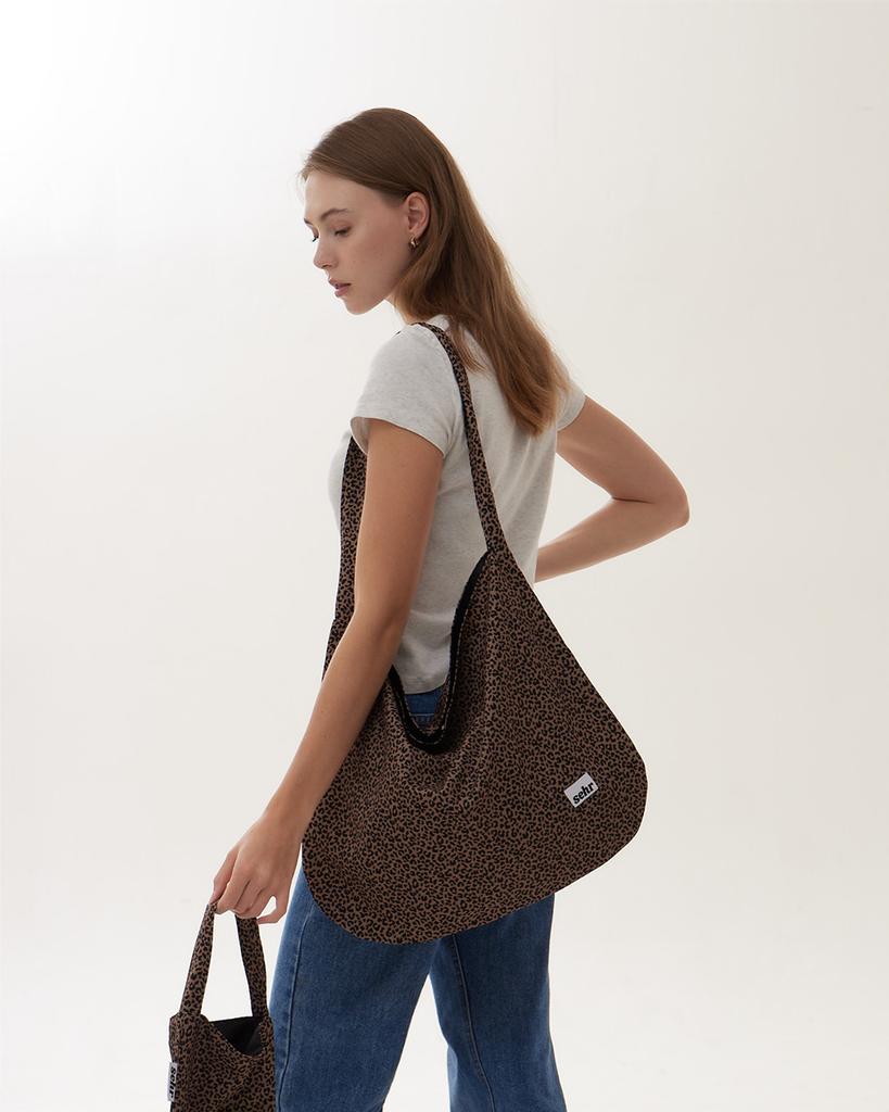 Sehr Leopard Easy Big Bag (Brown)