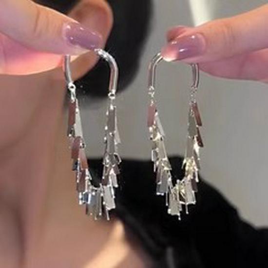 Super Glitzernde Zirkon Quastenohrringe - Vintage Koreanischer Influencer Stil 2025 Trend