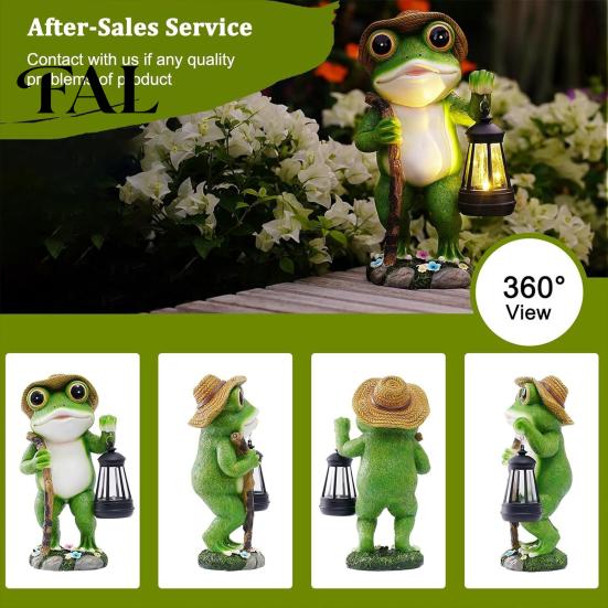 Black Cat Silhouette Stakes Solar Lantern, Garden Stake Light, Waterproof Gnome Frog Landscape Lighting for Path Statue, Outdoor Lamp Front Porch