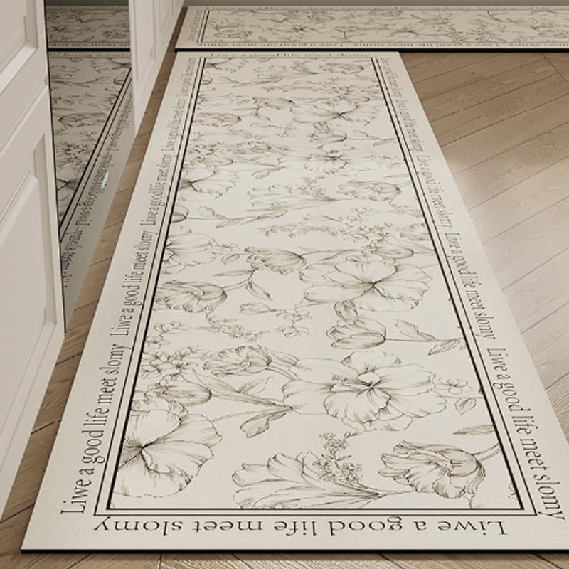 Minimalistická luxusní kuchyňská podložka z křemeliny odolná proti skvrnám, savá, snadná údržba, protiskluzová, rychleschnoucí rohožka ke dveřím