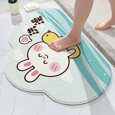 Badezimmer-Bodenmatte Toilette Saugfähige Rutschfeste Matte Eingangstürmatte Fußmatte Toiletteneingang Heimmatte