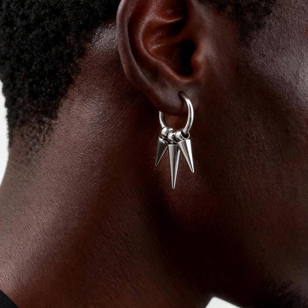 Classic Stainless Steel Rivet Clip Earring for Men Women,Anti Allergy Non-pierced Huggies Earrings,Rock Punk Jewelry Gift