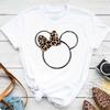 Minne Mouse Head Printed Cotton TShirt Womens Design Trend Aesthetic Fashion   TShirt Top Short Sleeve