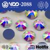 VDD SS6-SS30 Top Quality 2088 Hot-Fix Glass Rhinestones Crystal Flatback 8 Big 8 Small Glitter Stones for Garment Wedding Dress