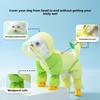 Dog Cute Lion Shape Traction Four-legged Raincoat Medium and Small Dog Teddy Going Out Rainproof Clothes Pet Poncho