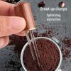 Ebony Stainless Steel Coffee Machine Powder Dispenser and Needle Lipstick Loose Powder Tool