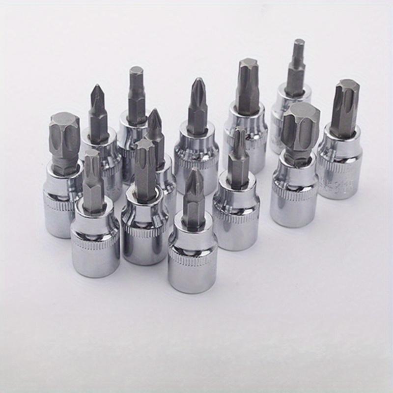 46pcs 1/4 Drive Impact Socket Set,Drive Master Socket Set, with Drive Head Ratchet,Universal Joint,Extension Bar ,CR-V Steel Mirror Chrome